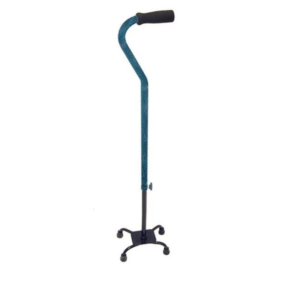 Dmi DMI 802-1333-9913 DMI Adjustable Quad Cane Small Base; Blue Ice 802-1333-9913